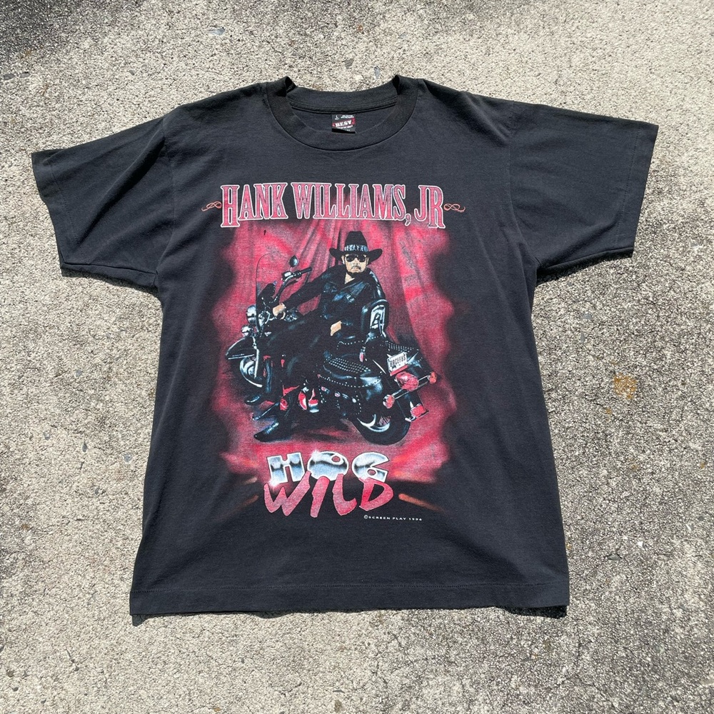 Vintage 1994 Hank Williams Jr Tour Shirt Single Stitch
